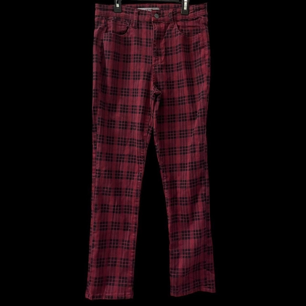 Joe’s Jeans Punk Plaid Straight Leg Jeans // THE ICON Size 29